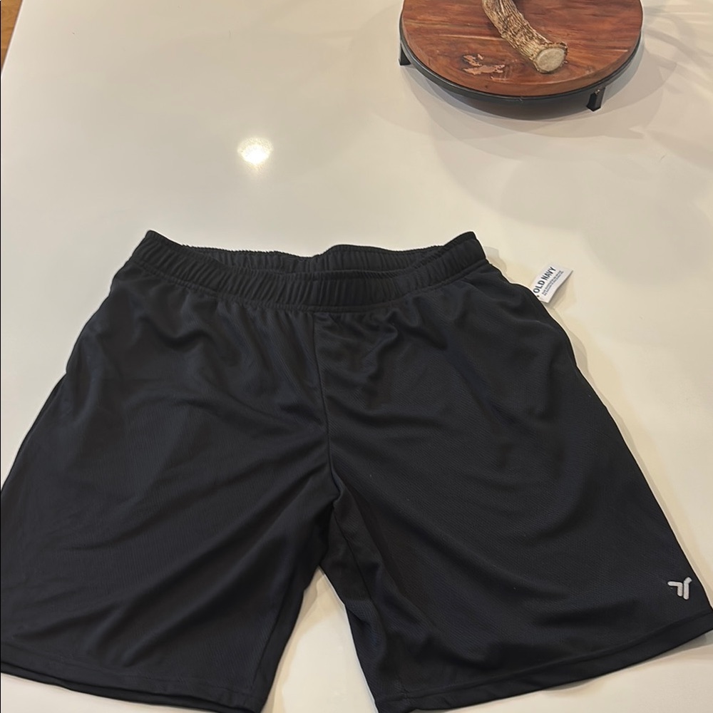 Old Navy Black Athletic Shorts with Moisture-Wicking Fabric